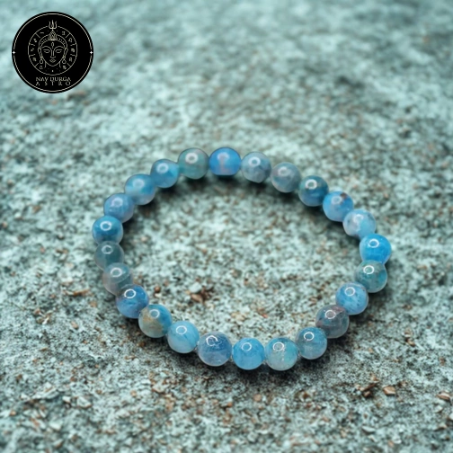 Blue Apatite Bracelet - To Crack Competitive Exams & Score Higher